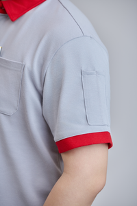 เสื้อเชิ้ตผู้ชายทรงปกติ FMF ผ้าโพลีเอสเตอร์ 60% ผ้าฝ้าย 35% ผ้ายืด 5% ป้องกันรอยยับ ติดกระดุม - Product Image 5
