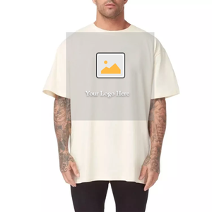 T-<b>shirt</b> Unisex <b>Waffle</b> Knitted Short Sleeve T-<b>shirt</b> Summer Heavyweight Men's Drop Shoulder Loose Solid Color - Product Image 5