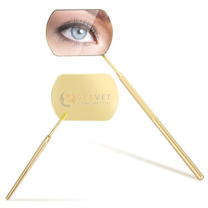 New Style Lightweight Stainless Steel Heart Shape & <b>Square</b> Eyelash Extensions <b>Mirror</b> Factory Direct Sale - Product Image 1
