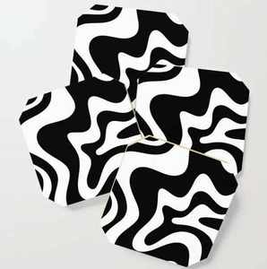 Posavasos Rectangulares de Lujo de Nácar y Nogal Hechos a Mano, Ecológicos, Modernos y Personalizables de 5mm para Hogar y Oficina - Product Image 1