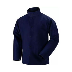 Heavy Duty FR Cotton Welding <b>Jacket</b> Flame Retardant Treated Industrial Safety Body Protection Construction <b>Worker</b> - Product Image 1