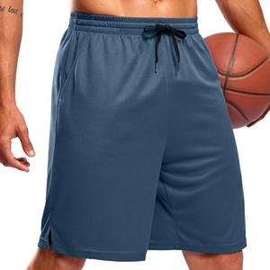 Short de course 2026 pour homme en polyester, taille élastique, coupe ample, couleur unie, longueur genou, idéal pour l'été - Product Image 1
