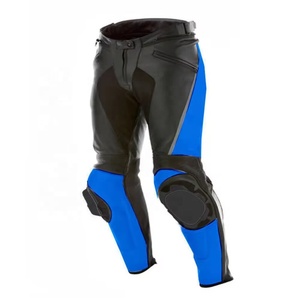 Pantalón de cuero de carreras de motos a prueba de viento Último diseño de cuero para montar Impresión textil Aventura Acolchado Pantalones de motocross de moda - Product Image 1