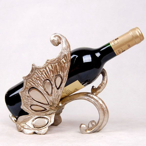 Luxuries Silver Lion Wine Bottle Holder Modern Metal Animal Wine Rack For Countertop Decor Handcrafted Tabletop Single Bottle - Product Image 6