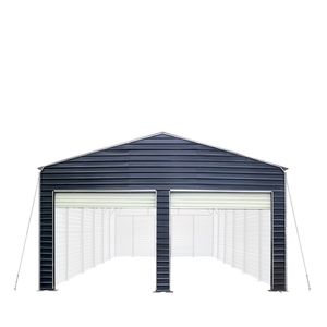 "Truck Canopy Metal Shed Carport Add-On Package <b>Kit</b> for TMG MSC2020F & MSC2030F Front Wall W/<b>Roll</b> Doors & Back Wall TMG MSC20" - Product Image 4