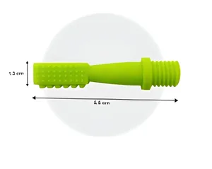 Cepillo de Dientes de Silicona Verde Medilab India, Accesorio Sensorial Oral Táctil para Terapia del Habla - Product Image 5