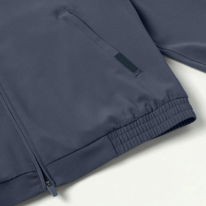 Chaqueta Médica Azul Marino para Hombre, con Cierre Completo, Tejida en Poliéster, Uniforme para Trabajadores de la Salud - Product Image 4