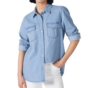 Camisa de Mezclilla sin Mangas, Transpirable, Moderna y Casual para Mujer, de Alta Calidad, Estilo Moderno para Exteriores, de Secado Rápido - Product Image 6