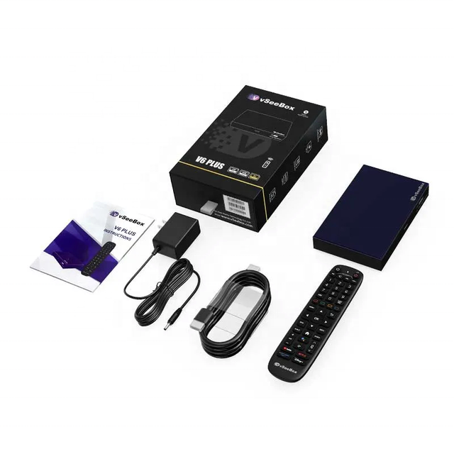 Original Vseebox V6 Plus TV Box Android 14 6K Resolution Amlogic S905 Dual Core Processor 802.11n 2.4G/5GHz Large Space No