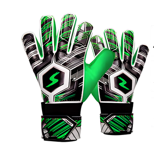 ถุงมือผู้รักษาประตูฟุตบอล BLACK RACING GEAR ระดับมืออาชีพ ทำจากยางลาเท็กซ์ สายรัดข้อมือปรับได้ บรรจุภัณฑ์พร้อมโลโก้สั่งทำได้ จำหน่ายแบบขายส่ง - Product Image 5
