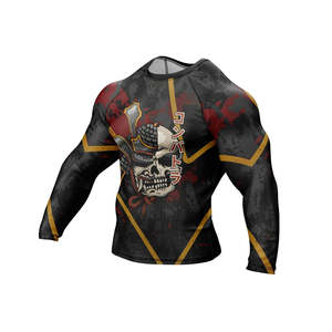 New Fashion Style Heat-Transfer Printed Anti-UV Quick Dry Breathable Eco-Friendly 220g Polyester/Spandex Customizable Men's - Product Image 5