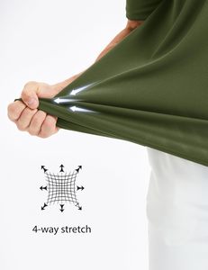Chemise décontractée pour homme en Spandex/Polyester à motif floral, respirante, pour le golf, uniforme, personnalisation de marque, vente en gros - Product Image 3