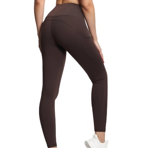 Activewear <b>Women</b> <b>Leggings</b> Yoga Pants Sustainable High Quality Wholesale Knitted Seamless Snagging Resistance Knee-Length 2026 - Product Image 4