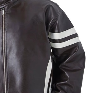 High Quality Custom Black Genuine Leather Letterman Varsity <b>Jacket</b> for Men - Product Image 2