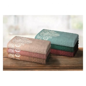 ผ้าฝ้ายสีเหลืองปักผสมออร์แกนิก 100% ผ้าเช็ดครัวพิมพ์ลายที่ปรับแต่งได้ผู้ผลิตอินเดียซัพพลายดูดซับ - Product Image 2