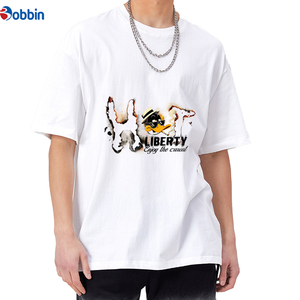 Camiseta Personalizada con Logotipo para Hombre, Talla Grande, Cuello Redondo, Manga Corta, Estampado de Dibujos Animados, Camiseta Unisex Extra Grande - Product Image 1