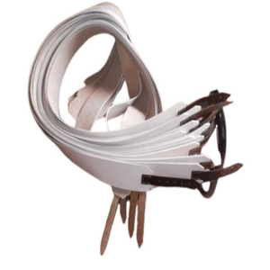 Ceinture en cuir véritable avec boucle, ensemble de ceintures sans boucle, marron, accessoire de poignet décontracté, sangle de pochette à cartouches de style Napoléonien français - Product Image 1