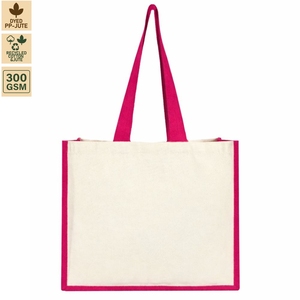 Bolsa de Compras Promocional de Algodón Reciclado Laminado de 225 GSM, 40x33.5x19 cm, Logotipo Personalizado, Pedido al por Mayor, Modelo ANKJ072-R - Product Image 3