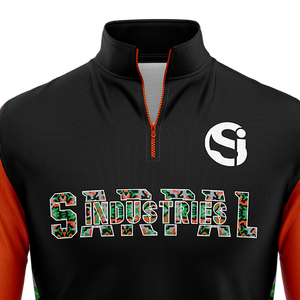 Conjunto de Sudadera y Pantalones de Algodón Personalizados con Media Cremallera, Forro Polar Técnico, Estilo Deportivo, con Serigrafía, para Hombre - Product Image 2