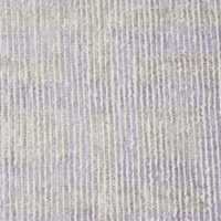 Tapis en laine tufté à la main Lavande Voile Ivoire Lilas, écologique, antidérapant, moderne, géométrique texturé, pour salon et hôtel