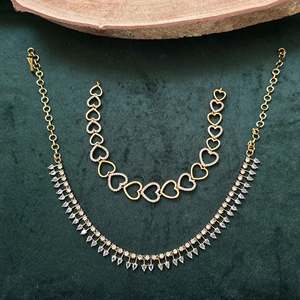 24K Gold Plated Bridal Jewelry Set-5 Piece Fine Fashion Earring Set for Daily Wear - Product Image 3