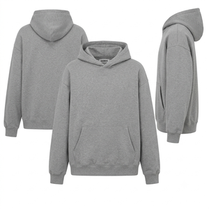 Sudadera con Capucha de Forro Polar, Corte Regular, Ecológica, de Algodón Vintage, con Bolsillo y Estampado Digital Personalizado, Transpirable, para Hombre - Product Image 2