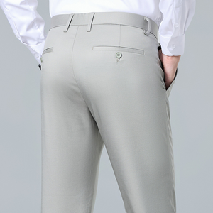 Best Quality <b>Polyester</b>/Rayon Material Custom Logo OEM New Style Fashion Quick Dry Lightweight Office Formal Dress Pants for Men - Product Image 2