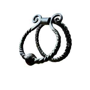 Elegante timbre de hierro para puerta con acabado en polvo, ideal como acento para puertas delanteras, puertas de dormitorio, puertas de baño y decoración. - Product Image 3