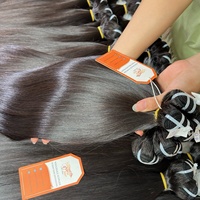 Listo para enviar 14 ''SDD hueso recto cabello humano, 100% cabello virgen Vietnam, extensiones de cabello crudo vietnamita