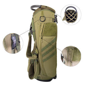 Sac de golf léger en polyester OEM ODM pour le dimanche, sac de transport vert personnalisé avec logo brodé pour hommes et femmes - Product Image 2