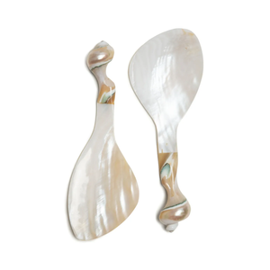 Luxury Mother of Pearl Salad Servers <b>MOP</b> Shell Spoon Set Caviar Spoon for Home Party Restaurant from Vietnam - Product Image 1