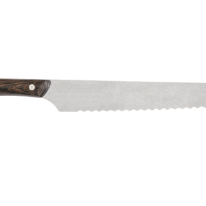 Couteau à pain de 9 pouces, lame dentelée en acier inoxydable, manche riveté en bois brun, trancheuse de cuisine professionnelle pour couper le pain et les gâteaux - Product Image 3