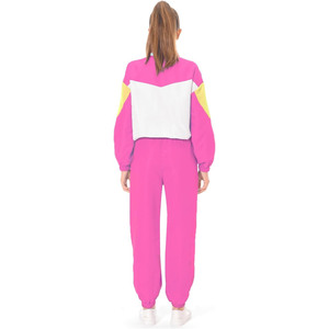 Ensemble de survêtement streetwear personnalisé pour femme, coupe-vent d'hiver, 2 pièces, léger, oversize, respirant, séchage rapide, imperméable, couleur unie - Product Image 2
