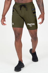 กางเกงขาสั้นออกกำลังกายผู้ชาย ผ้าฝ้าย สำหรับฟิตเนส วิ่ง ออกกำลังกาย แห้งเร็ว น้ำหนักเบา - Product Image 5