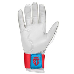 Gants de baseball Shahi Impex blancs et rouges, qualité supérieure, 100% cuir CABRETTA, épaisseur 0,09 mm, légers et durables - Product Image 2