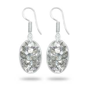 Genuine Pyrite Druzy Gemstone Silver Plated Brass Dangle Earrings Cute Party Handmade <b>Jewelry</b> Best Price - Product Image 2