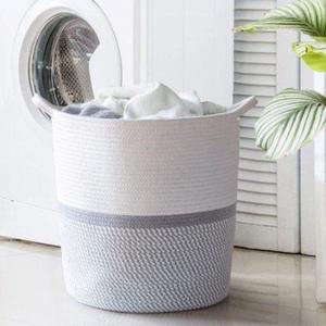 Natural Cotton Eco-Friendly Modern Multifunction <b>Storage</b> <b>Baskets</b> for Living Room Bedroom Office Multi-Purpose Organization - Product Image 3
