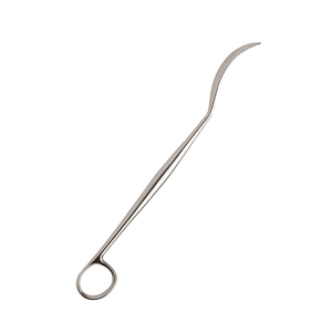 Rétracteur osseux Lane à levier dentelé, finition Dall, en acier inoxydable, instrument chirurgical orthopédique, poignée annulaire - Product Image 2