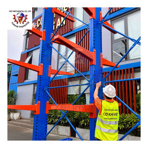 Étagères cantilever robustes construites avec des colonnes verticales solides et des bras réglables pour un stockage stable de charges lourdes et volumineuses - Product Image 1