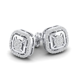 REYES Personalized 925 Sterling <b>Silver</b> Moissanite Screw Back <b>Stud</b> Earrings Hip Hop Birthday Gifts Fine Jewelry For Women - Product Image 1