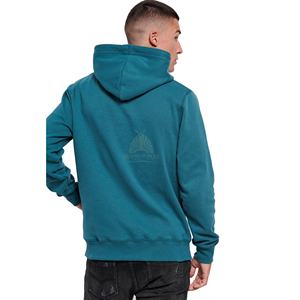 Pull à capuche 100% coton mélangé pour hommes, vêtements de rue personnalisés avec coupe régulière, design uni et vierge - Product Image 2
