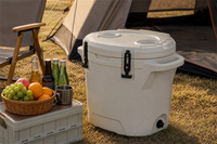 Glacière isotherme portable 25L avec couvercle et bouchon de vidange pour camping, fêtes en plein air, OEM ODM