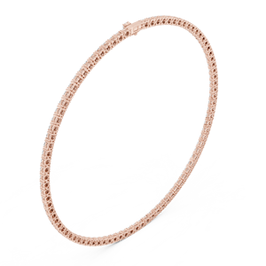 Collar de Cadena de Tenis de Moissanita Personalizable Más Vendido para Mujer, de Plata de Ley 925 con Baño de Oro Rosa, Estilo Clásico para Regalo y Fiesta - Product Image 3
