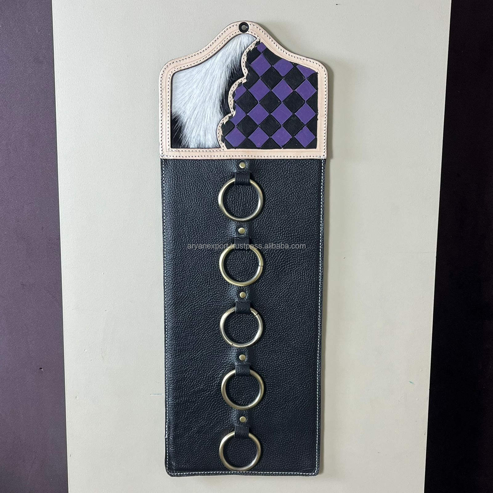 Black & Purple Checkered