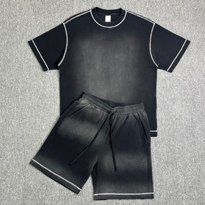 Pantalones Cortos de Lona Lavada y Desgastada de Alta Calidad para Hombre, Estilo Urbano, Ecológicos, Transpirables, Personalizables, Holgados, Casuales de Verano, Color Liso 2026 - Product Image 2