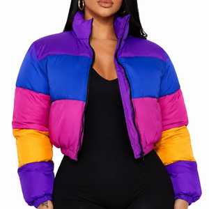 Custom Ladies Plus Size <b>Bubble</b> <b>Coat</b> Jacket Women Fur Faux Puffer Crop <b>Coats</b> Winter Bomber Puffer Jackets Down <b>Coats</b> - Product Image 1