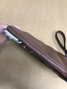 Handmade Hair-On Leather Laptop Sleeve Premium Cowhide Case for 13 15 Inch Custom Wholesale LHLS-0004 - Product Image 5