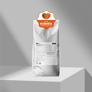 1 kg de café Robusta 100 % pur, torréfaction légère, en grains entiers, de Dak Lak, pour l'agriculture, marque privée OEM, vente en gros, nouveau - Product Image 4
