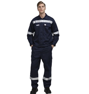 Vêtements de sécurité réfléchissants personnalisés, vêtements de travail, protection de sécurité, combinaison antistatique respirante en coton, uniforme de travail de sécurité - Product Image 3