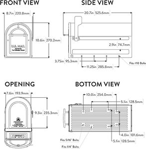 Étagère murale moderne en acier galvanisé, finition mate, pour décoration extérieure, style ferme, fixation sur poteau, OEM ODM - Product Image 2